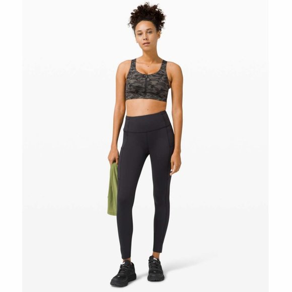 Lululemon Enlite Bra Zip Front High Support Camo - Picture 5 of 11